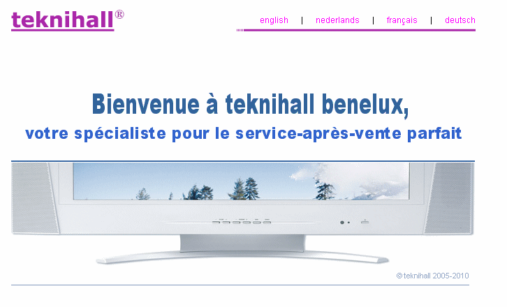 teknihall benelux website
